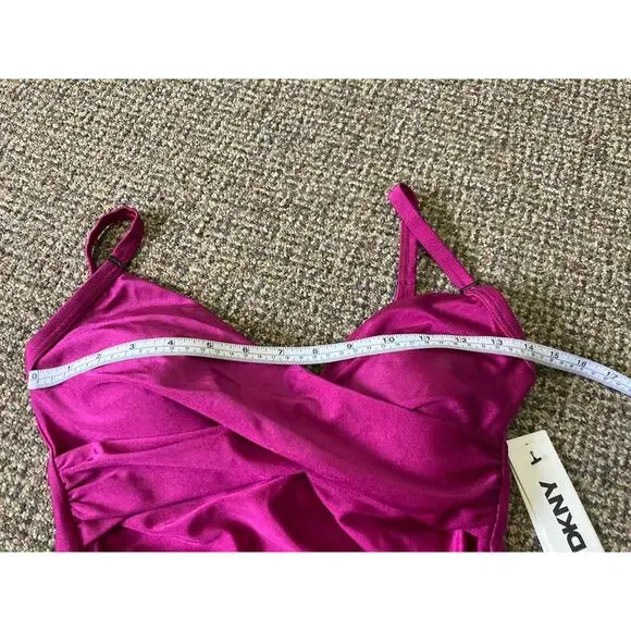 DKNY One Piece Womens Size Medium Swimsuit Padded Pink New With Tags - Picture 8 of 13